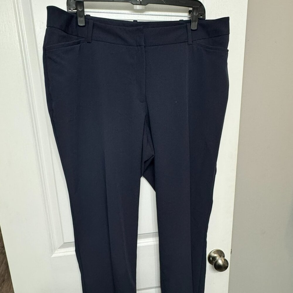 Worthington - Navy Work Pant - Curvy Fit Perfect Trouser